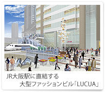 JR大阪駅に直結する大型ファッションビル「LUCUA」